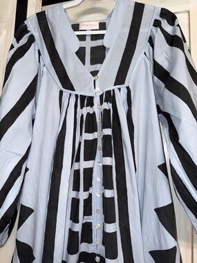 Kinga Csilla designed in Australia Size L Cotton Summer gathering dress RARE